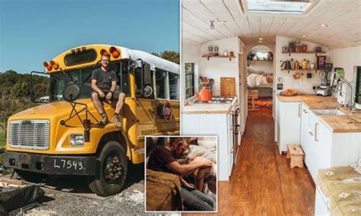 A woman renovated a school bus for herself and her paralyzed brother to live in - after a terrible accident left him wheelchair-bound - and now, they travel the world in it together
