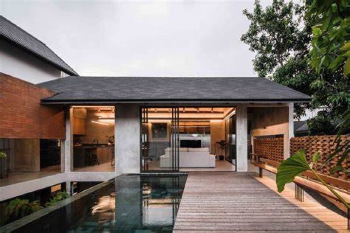 Airy: The house's doors utilize glass to let as much light in as possible
