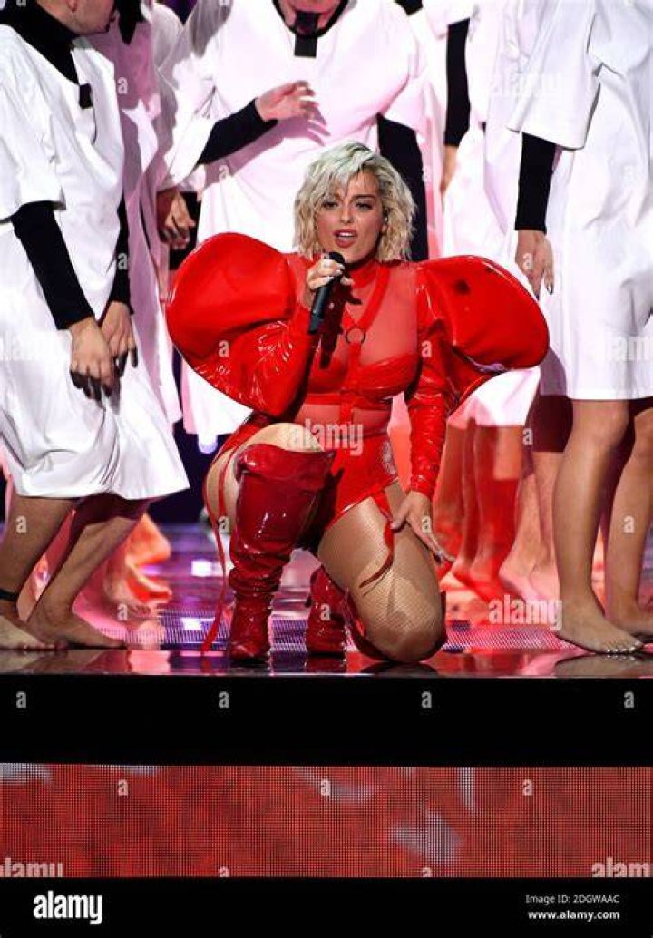 Centre stage: Bebe Rexha wowed the crowd when she took to the stage at 93.3 FLZ's Tampa Jingle Ball on Saturday in Florida, performing her chart-topping hits