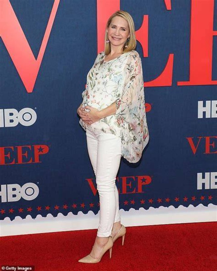 Decision: Andrea (pictured in March) turned to IVF after struggling to conceive naturally. She and her husband agreed to choose the healthiest embryo to transfer, regardless of sex