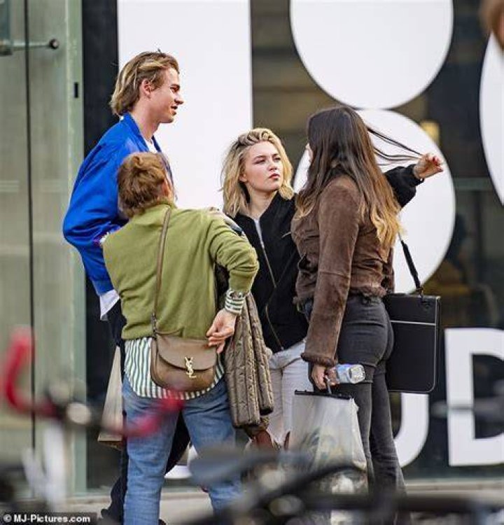 Florence was seen having her make-up touched up and her outfit adjusted throughout the day