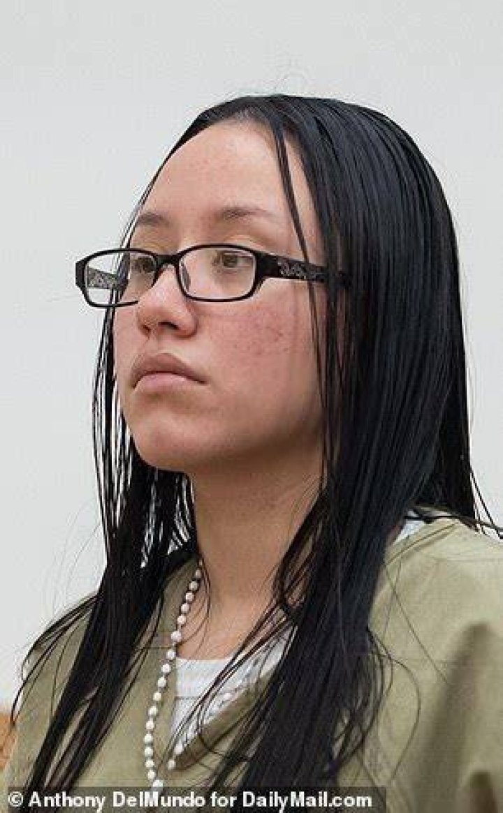 Garcia left her rosary beads visible over her prison top