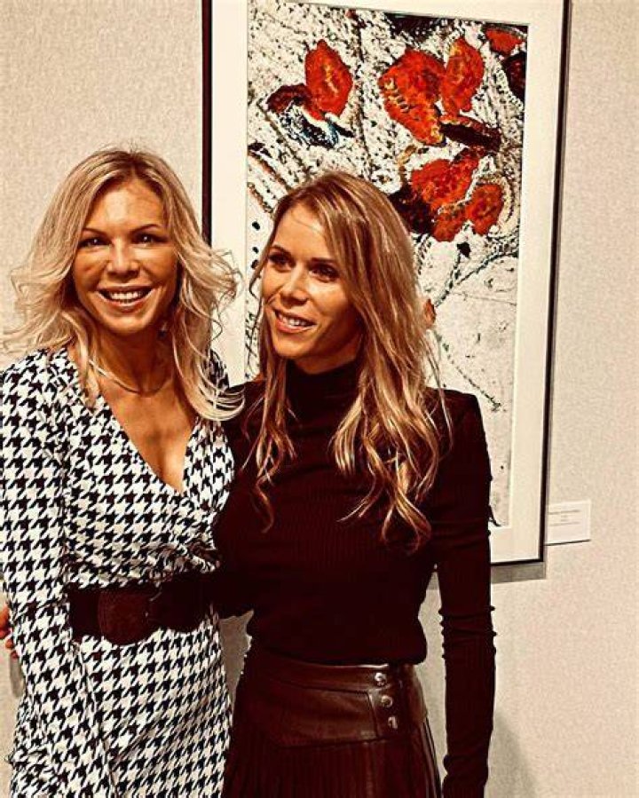 Laurence Auziere and Tiphaine Auziere, daughters of Brigitte Macron and Andr&eacute;-Louis Auzi&egrave;re attend the campaign rally of French presidential candidate Emmanuel Macron, April 2017