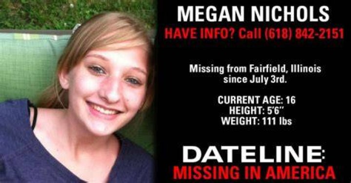 Nichols disappeared from her family's home in Fairfield, Illinois, on July 3, 2014