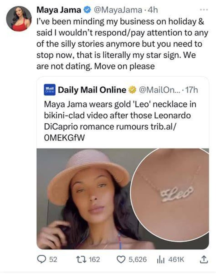 She was linked to Leo
