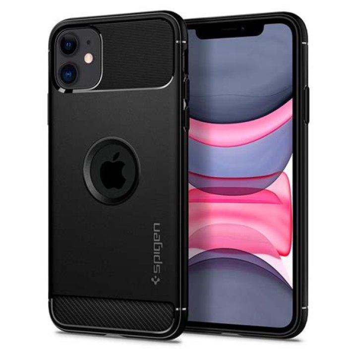 Spigen iPhone 11 Case Rugged Armor Matte Black Price in Pakistan
