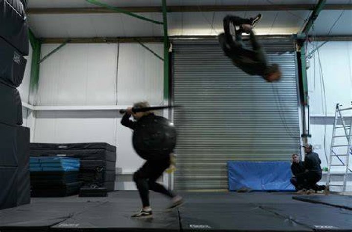 Stunt Training with Krypton costar Aaron Pierre r/WallisDay