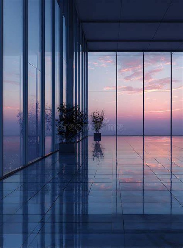 Sunset: Floor-to-ceiling windows are seen throughout with multiple balconies and terraces to make the most of the ocean views (Cruz pictured)