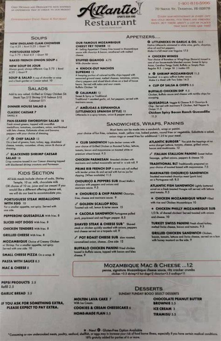 The Atlantic Sports Bar & Restaurant in Tiverton was immediately met with backlash from angry patrons slamming it as racist, anti-Semitic and 'absolutely disgusting'