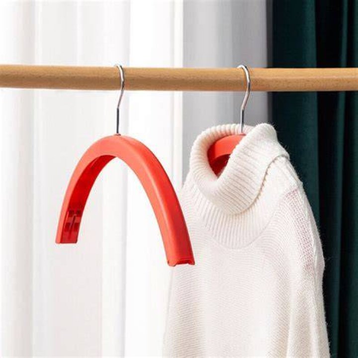 The hangers have been designed with a nook that does not stretch or pull the clothing fabric