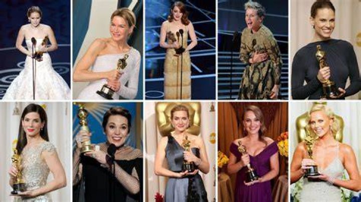 .The Oscar-winning actress made the very rare move of showing off her cleavage and tummy in a black bra which she paired with a black blazer and slacks