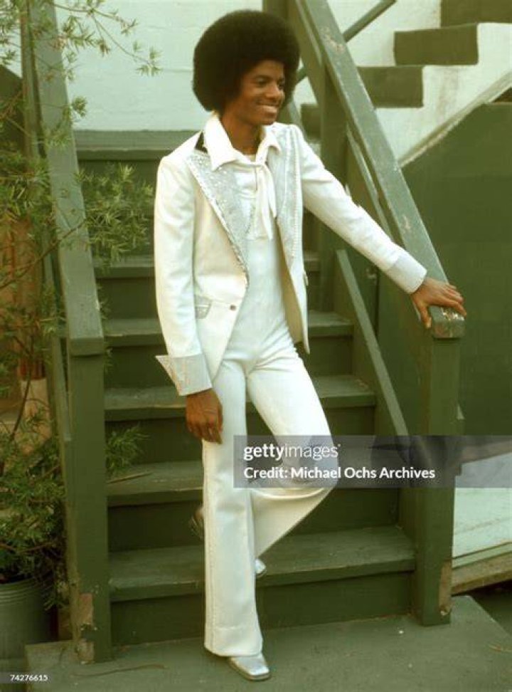 White top: Michael Jackson wearing one of his favourite white T-shirts under a black blazer