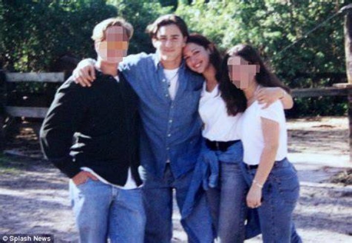 Young love: Ans met Silverman, then Lauren Davis, when she started at University School, Davie, 20 miles north of Miami, in 1994 and they dated for five months